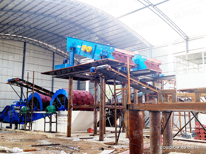 機(jī)制砂生產(chǎn)線上中洗砂機(jī)作用， 怎樣配置
